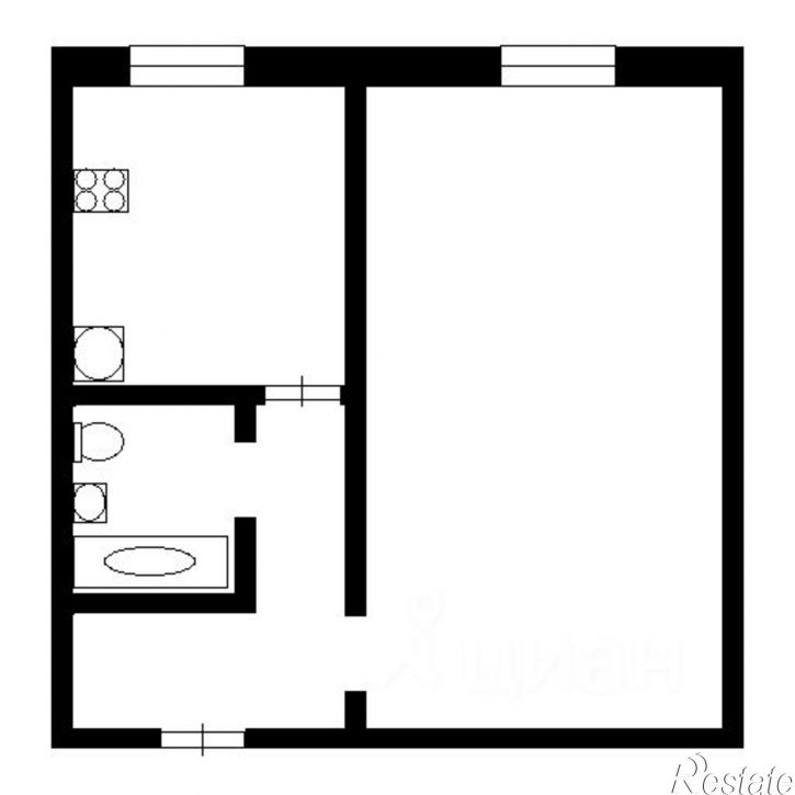 1-комн квартира ул Румянцева, 4,  д. 4