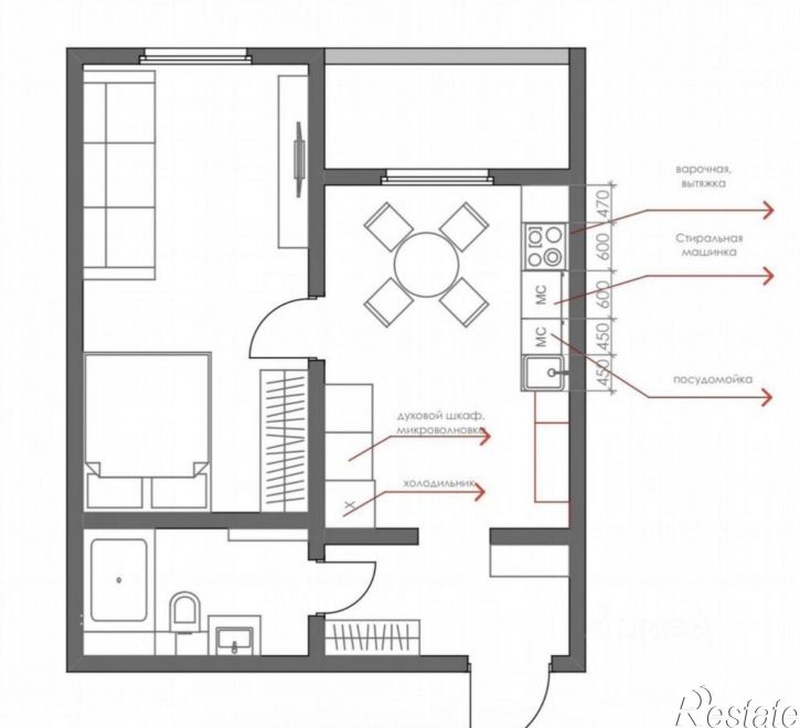 1-комн квартира ул Набережная, 7Г,  д. 7Г