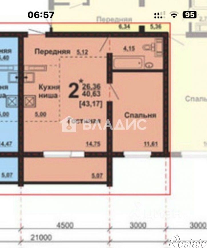 2-комн квартира Краснопольский пр-кт, 1В,  д. 1В