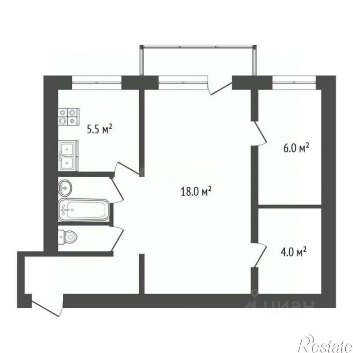 2-комн квартира ул Цвиллинга, 59,  д. 59