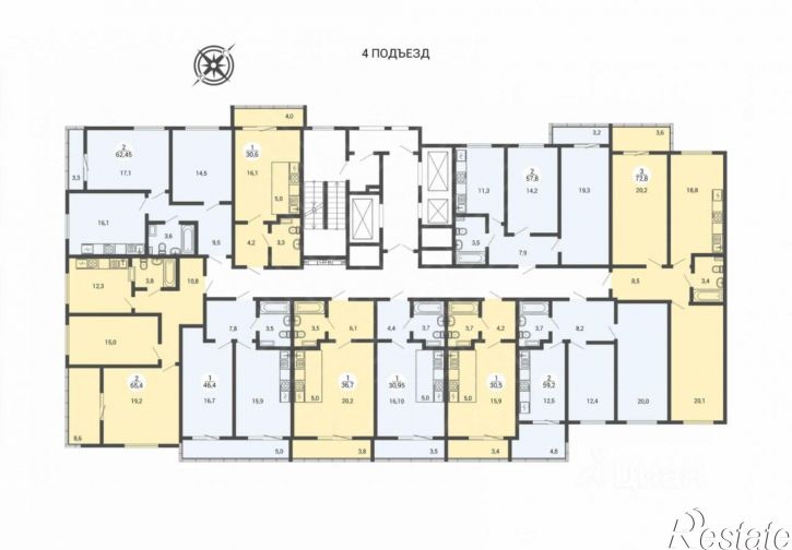 2-комн квартира в новом доме ул Университетская Набережная, 95,  д. 95