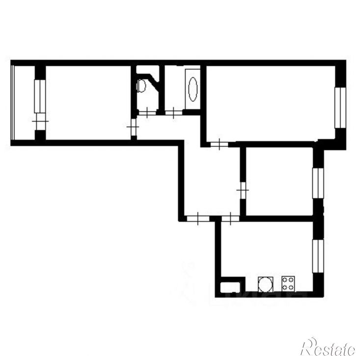 3-комн квартира ул Кавказская, 29,  д. 29