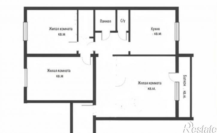 3-комн квартира ул Мебельная, 56,  д. 56