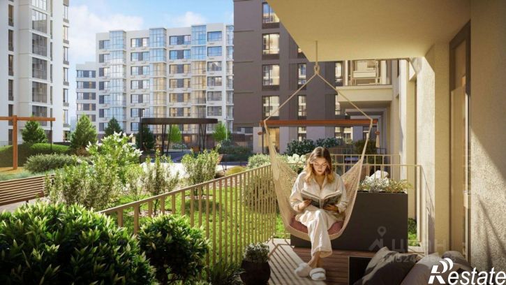 2-комн квартира в новом доме 29-й микрорайон, ЖК Клевер