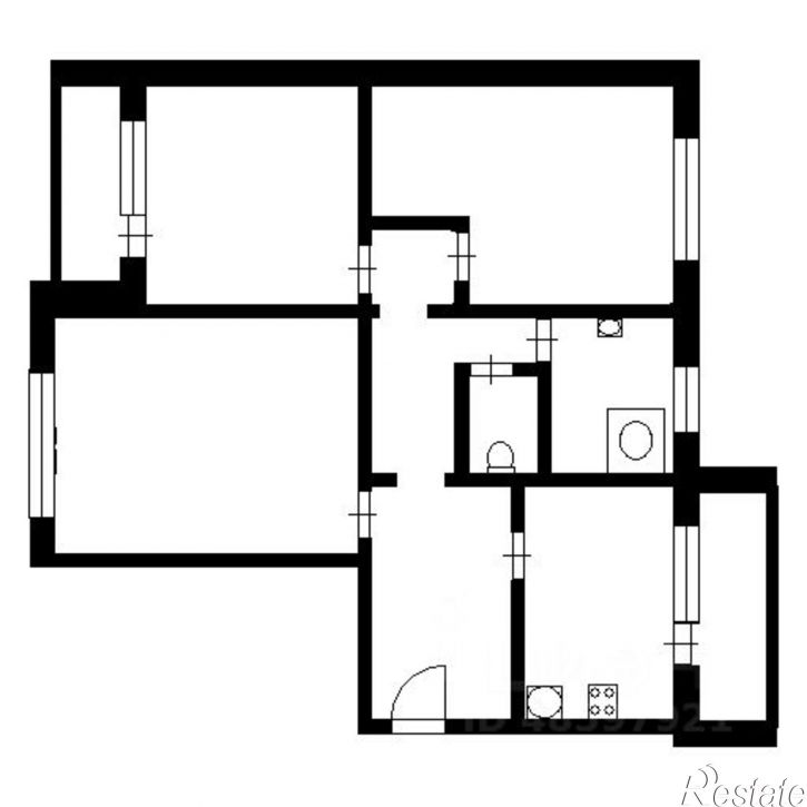 3-комн квартира Комсомольский пр-кт, 15,  д. 15