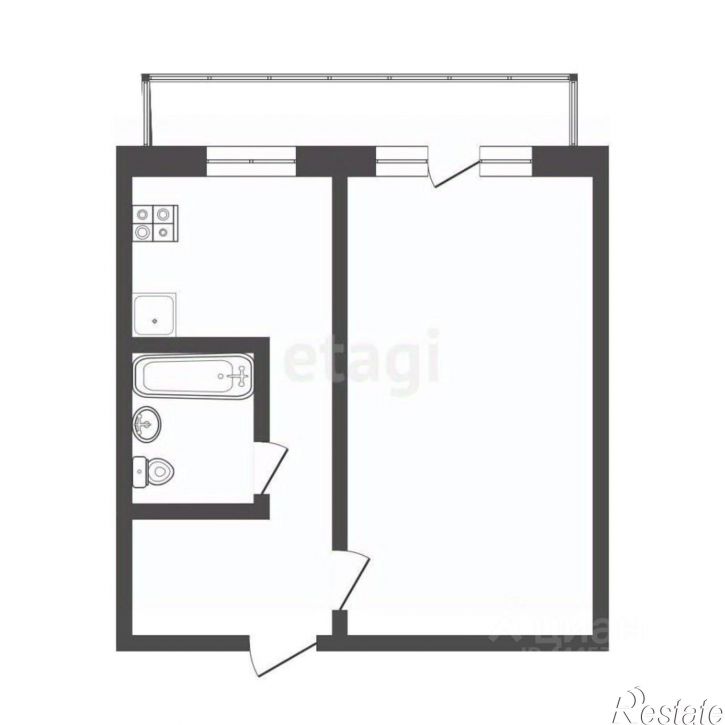 1-комн квартира пр-кт Победы, 346,  д. 346