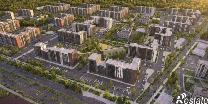 1-комн квартира в новом доме посёлок Западный