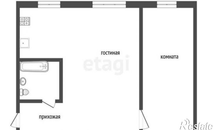 2-комн квартира Челябинск, улица Дегтярёва, 43А