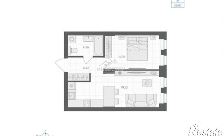 1-комн квартира ул Каслинская, 95,  д. 95