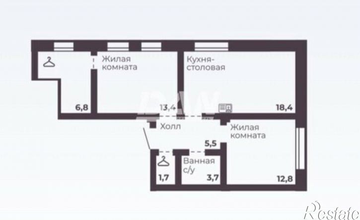 2-комн квартира пр-кт Ленина, 4Д,  д. 4Д