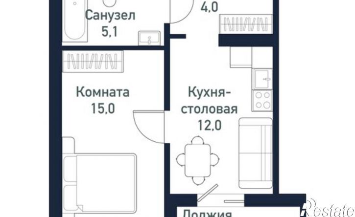 1-комн квартира ул Ласковая, 7,  д. 7