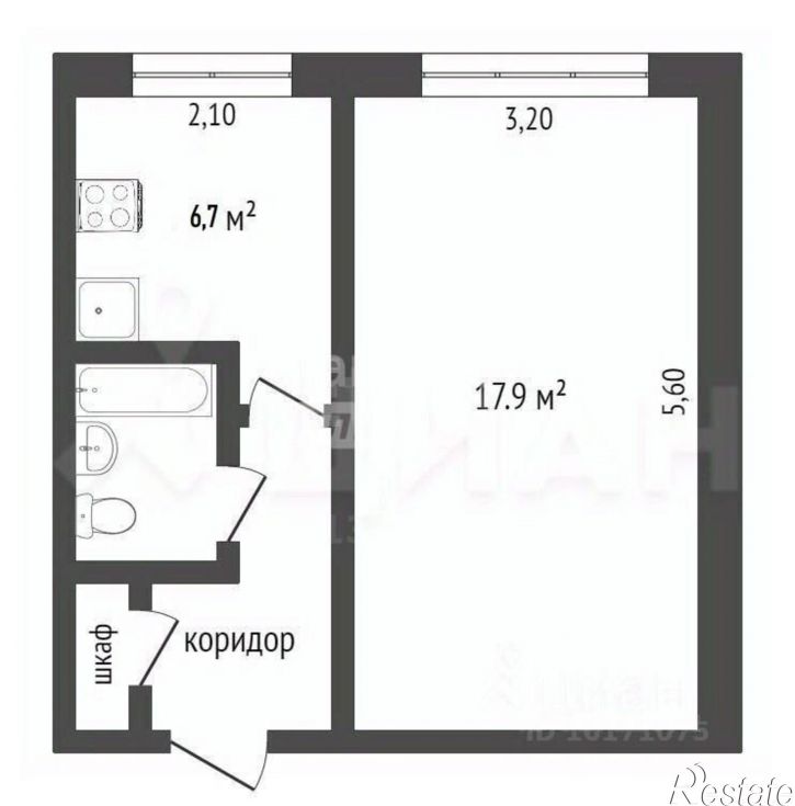 1-комн квартира ул Жукова, 50А,  д. 50А