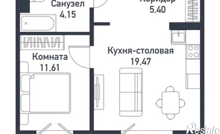 1-комн квартира ул Ласковая, 19,  д. 19