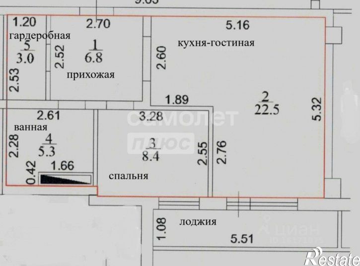 2-комн квартира ул Окружная 1-я, 5,  д. 5
