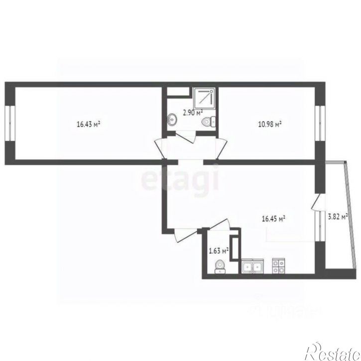 3-комн квартира ул Береговая, 4,  д. 4