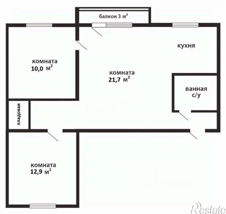 3-комн квартира ул Бажова, 36А,  д. 36А
