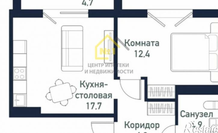 2-комн квартира ул имени ефрейтора Потехина, 5,  д. 5