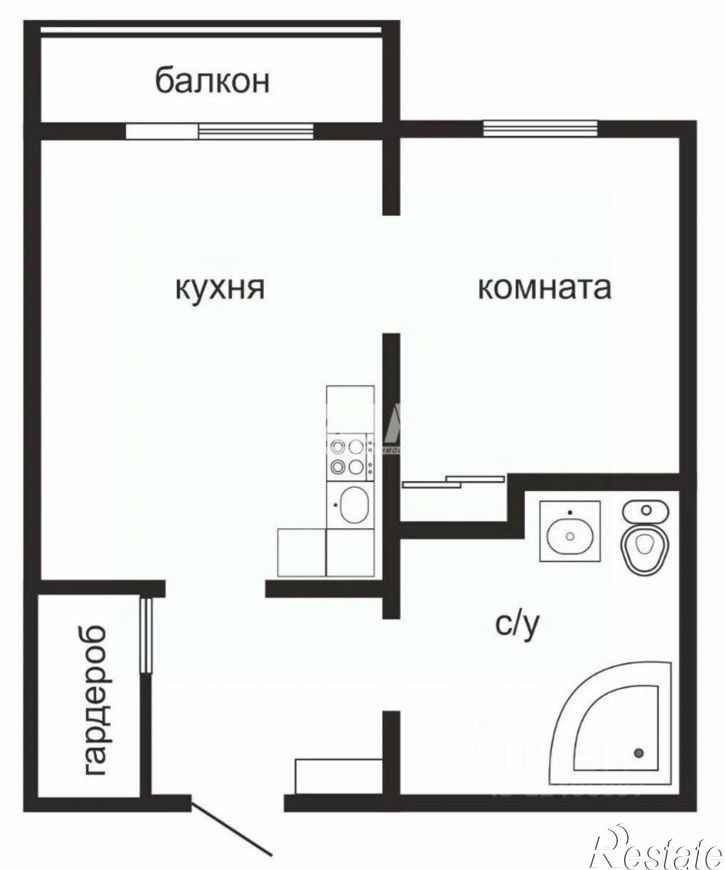 1-комн квартира ул Косарева, 63Б,  д. 63Б