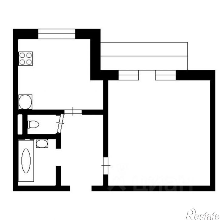 1-комн квартира ул Тухачевского, 13А,  д. 13А