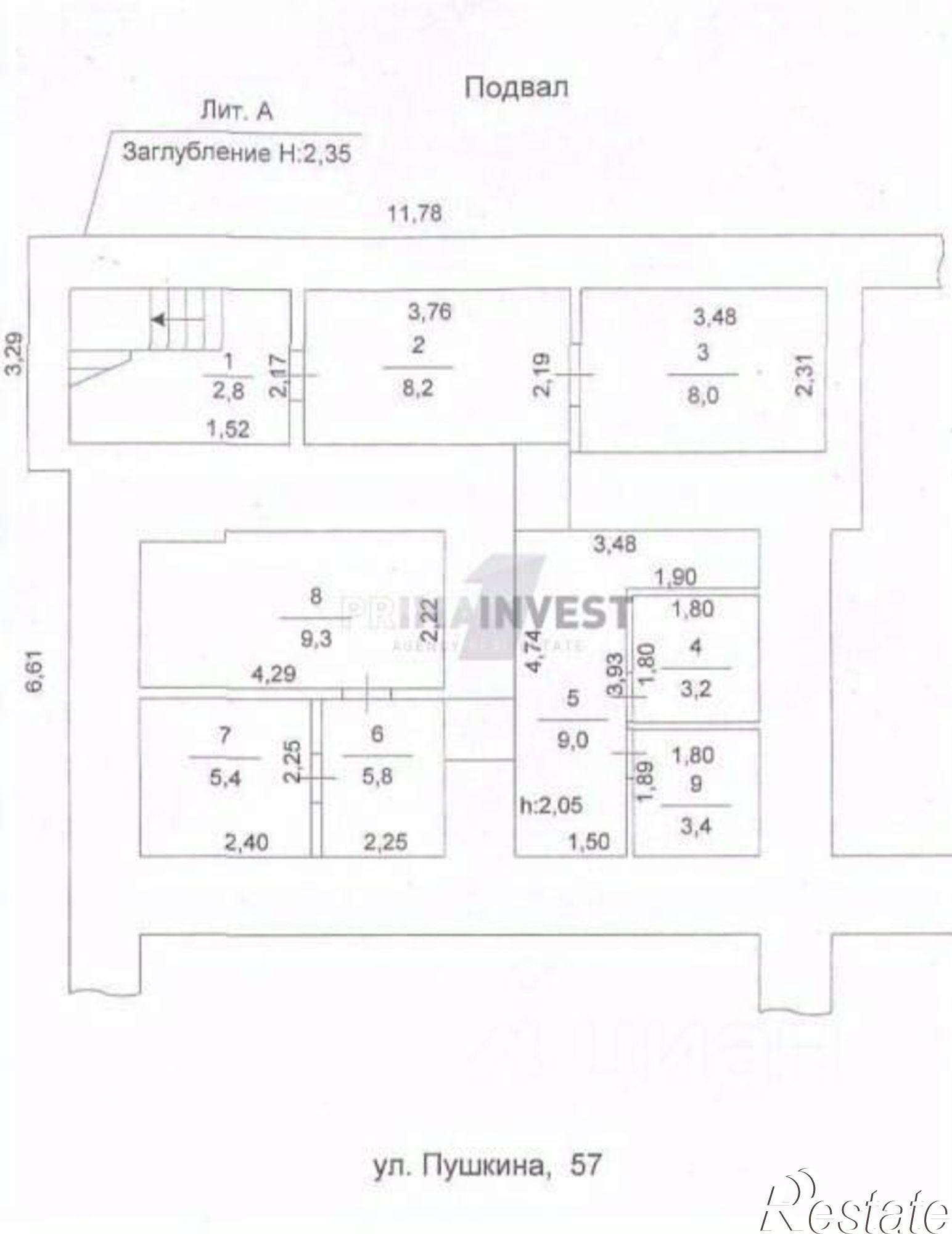Купить ОСЗ, отдельно стоящее здание за 129 911 000 рублей на ул Пушкина, 57
