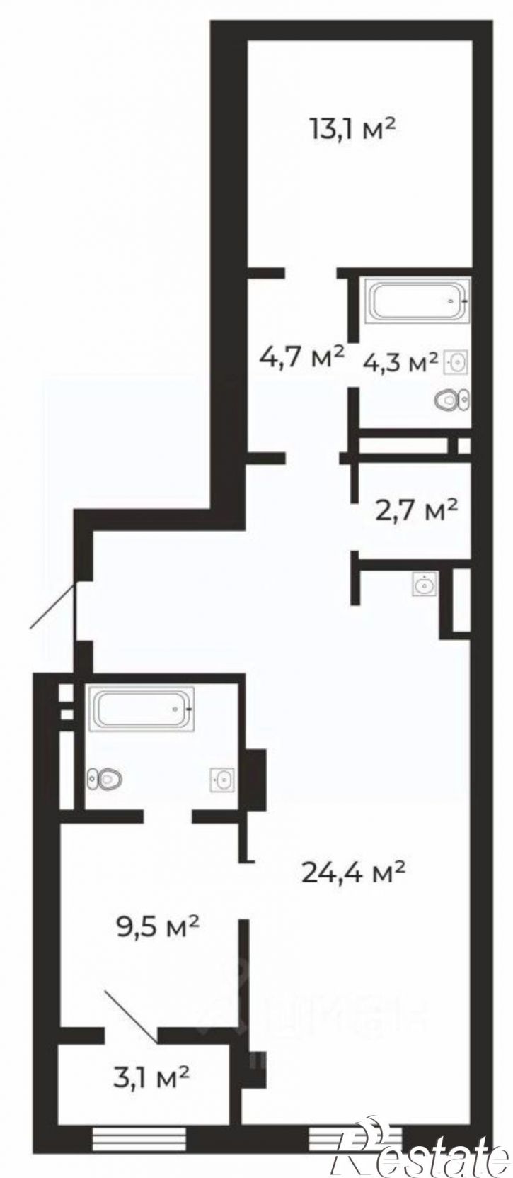 3-комн квартира ул Лесопарковая, 7К,  д. 7К