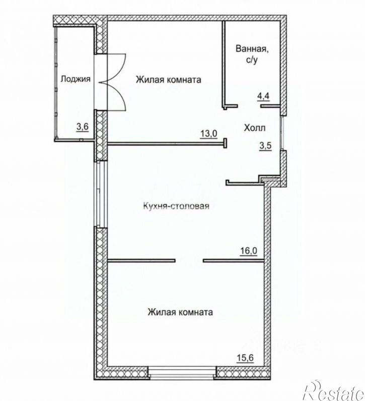 2-комн квартира пр-кт Героя России Родионова Е.Н., 20/16,  д. 20/16