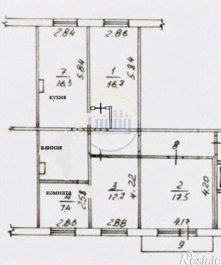 3-комн квартира ул Салютная, 21А,  д. 21А