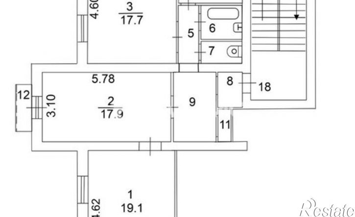 3-комн квартира Театральный пер, 7,  д. 7