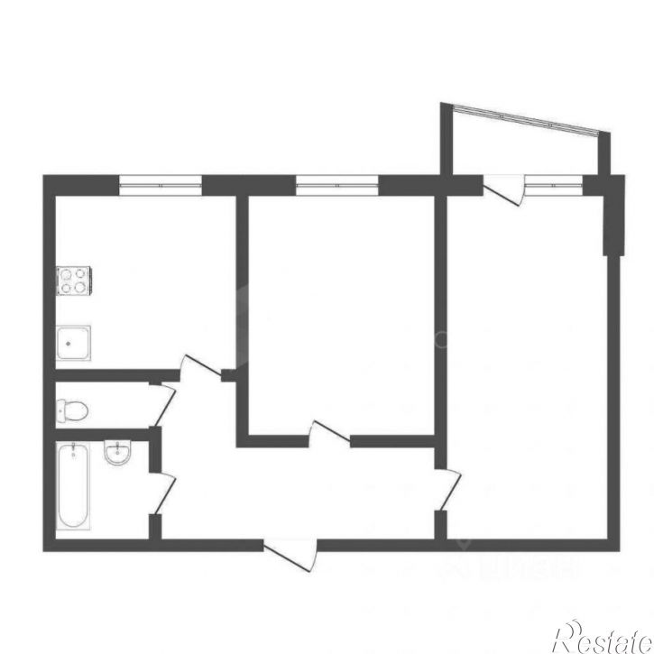 2-комн квартира ул Харлова, 9,  д. 9