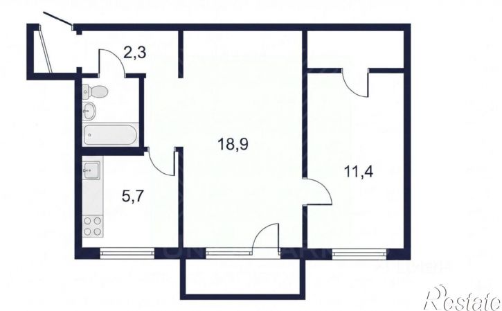 2-комн квартира ул Марченко, 16,  д. 16