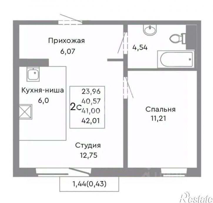 1-комн квартира ул Танкистов, 175,  д. 175