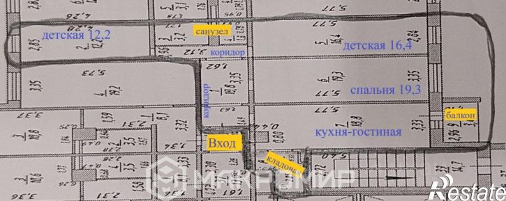 3-комн квартира ул Университетская Набережная, 103,  д. 103