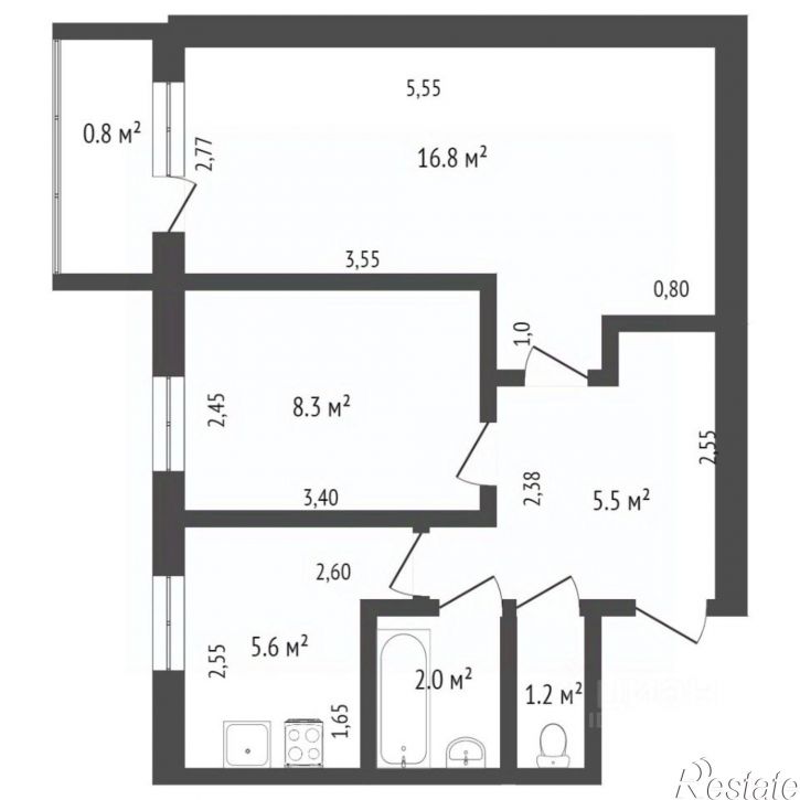 2-комн квартира шоссе Металлургов, 3А,  д. 3А