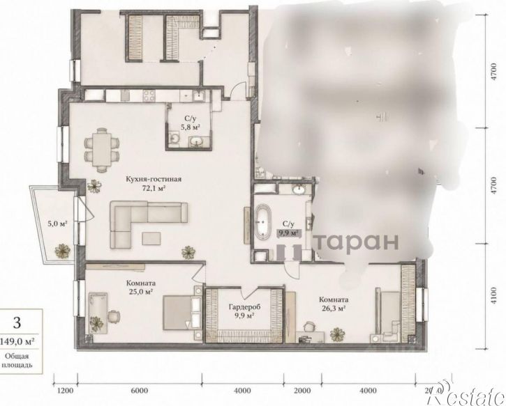 2-комн квартира ул Бейвеля, 14,  д. 14