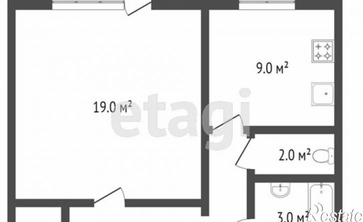 1-комн квартира ул Куйбышева, 37А,  д. 37А