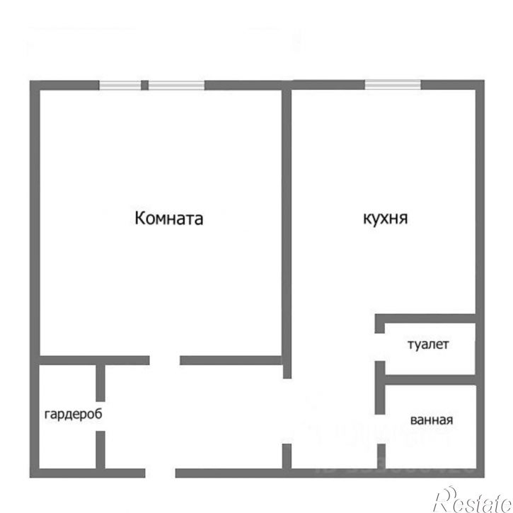1-комн квартира ул 40-летия Победы, 18А,  д. 18А