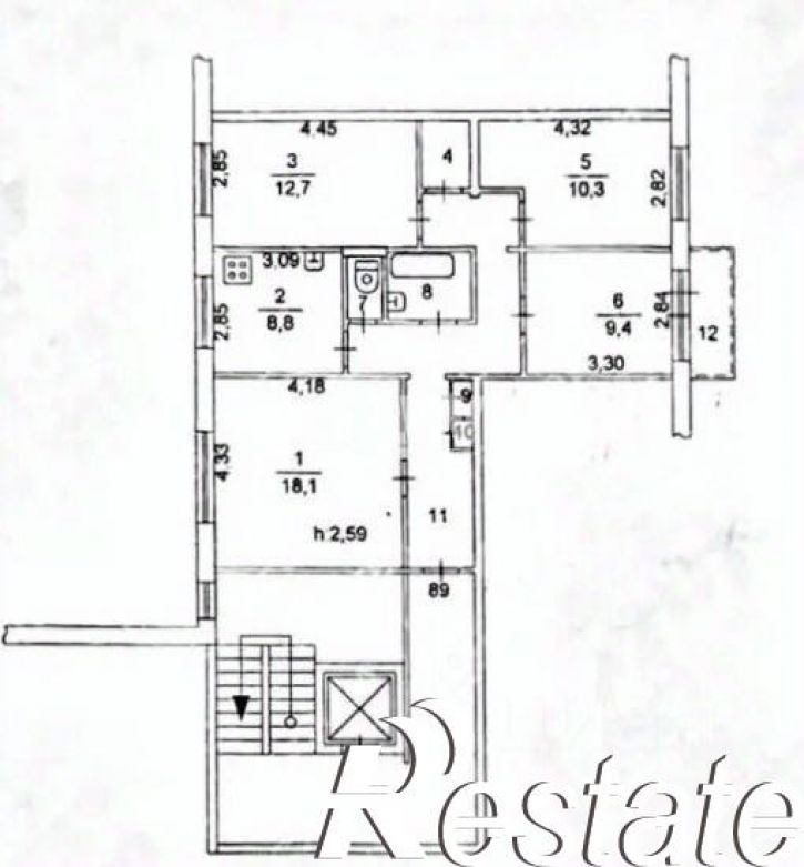 4-комн квартира Кронштадтская улица, 20,  д. 20
