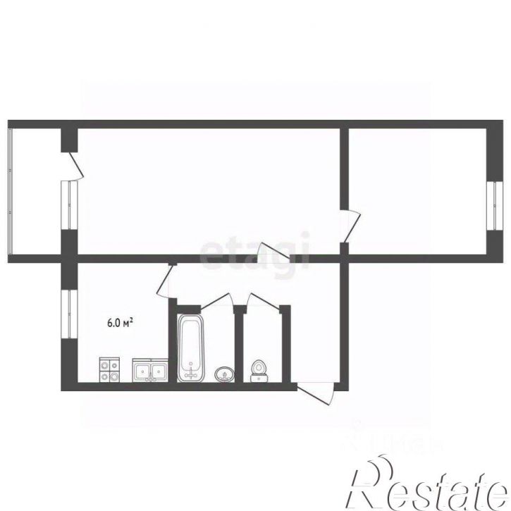 2-комн квартира улица Образцова, 15,  д. 15