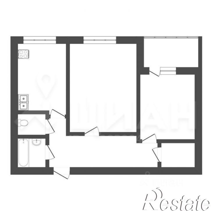 2-комн квартира улица Хохрякова, 30А,  д. 30А