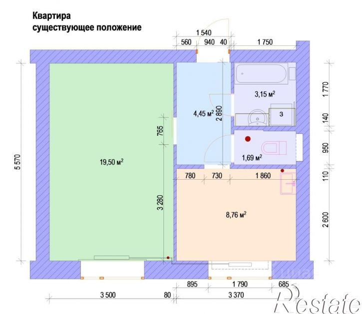 1-комн квартира улица Богдана Хмельницкого, 20,  д. 20