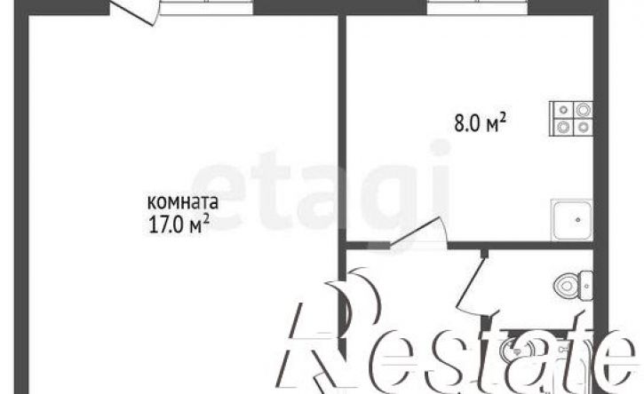 1-комн квартира улица Университетская Набережная, 36,  д. 36