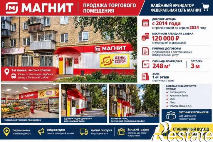 Торговое помещение улица Барбюса, 63,  д. 63