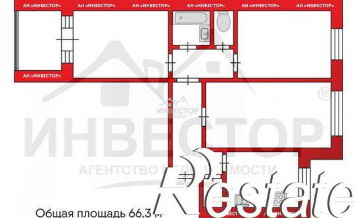 3-комн квартира улица Братьев Кашириных, 102,  д. 102