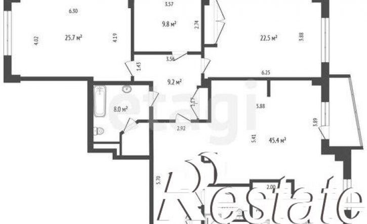 4-комн квартира улица Бейвеля, 14,  д. 14