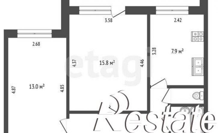 2-комн квартира улица Барбюса, 84,  д. 84
