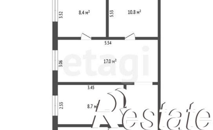4-комн квартира улица Потёмкина, 18А,  д. 18А
